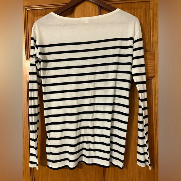 Gap Striped Luxe Boatneck Tee XS‎ - Picture 6 of 11